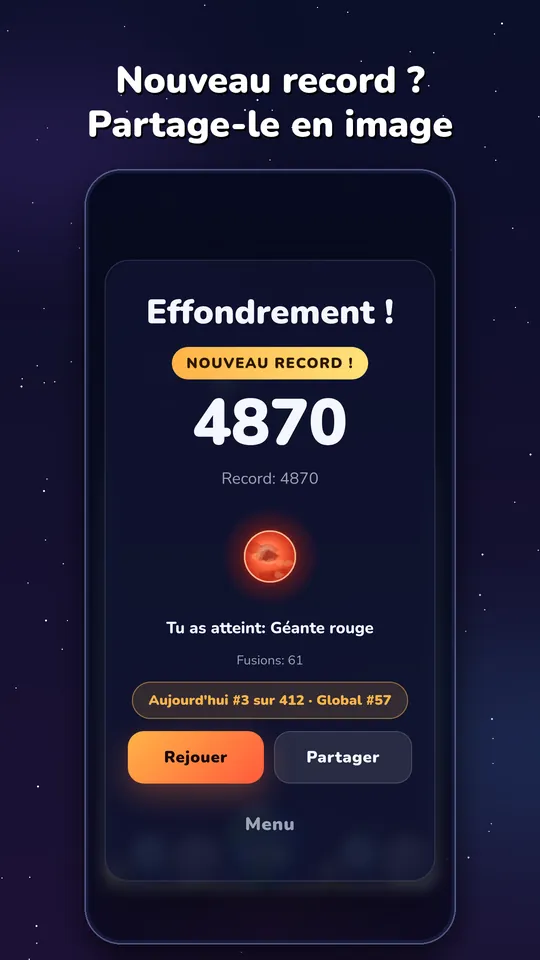 Cosmo Merge, capture d’écran 4